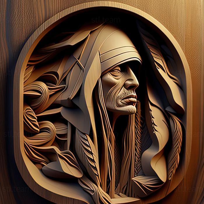 3D модель Говард Логан Хильдебрандт, американский художник (STL)